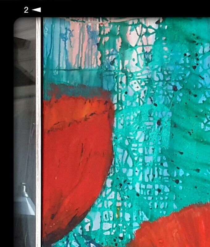 Akryl 90 × 120 valmuer kr. 6500