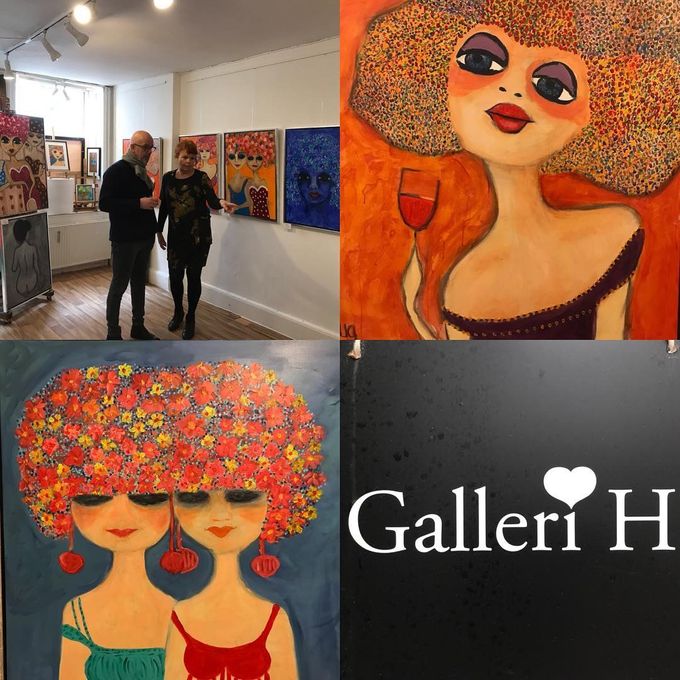 Fra min udstilling i Galleri H i Rørholmsgade 6 fra 3. til 24. marts 2018